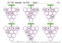 【無料プリント】ぶどう算 超級 No.005｜小学生向け算数パズル