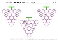 【無料プリント】ぶどう算 達人 No.003｜小学生向け算数パズル